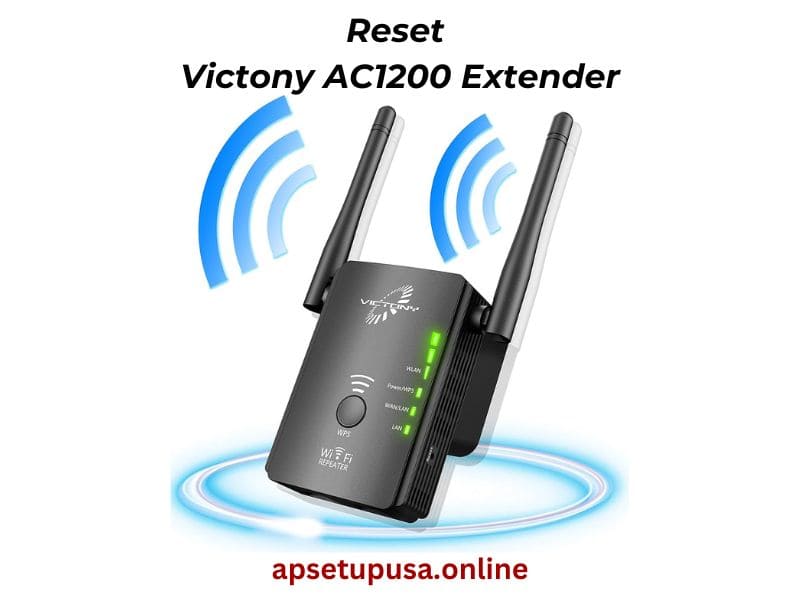 reset procedure for victony wifi extender