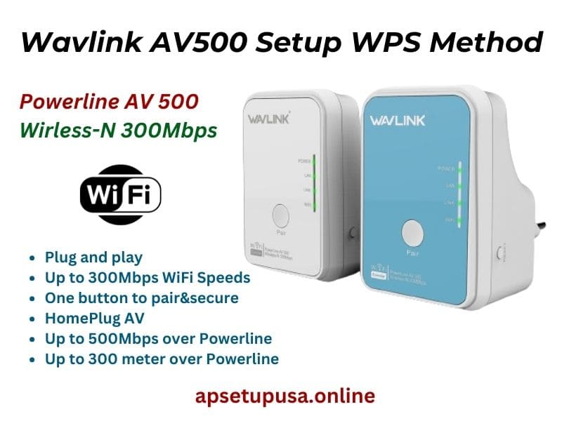 Wavlink AV500 Setup using wps method
